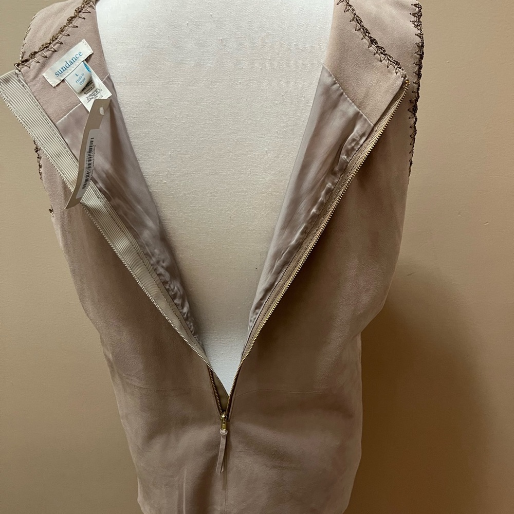 NWT Sundance Dakota Suede Leather Vest Size Large - Picture 8 of 14